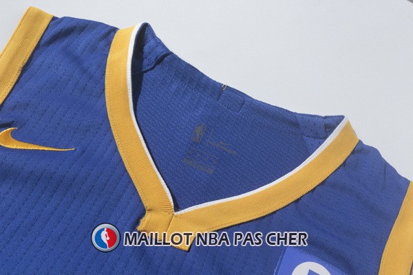 Nike Maillot Golden State Warriors Curry 30 2017-18 Bleu